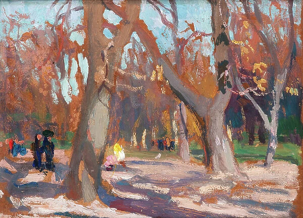 The Planty Park in Krakow, c. 1903 (oil on canvas)