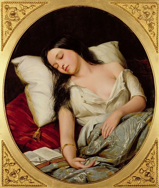 Pleasant Dreams, 1852 (oil on canvas)