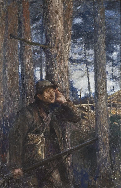 A Poacher, 1894 (oil on canvas)
