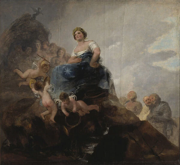 Poesie et poetes - Poetry and Poets, by Goya, Francisco, de (1746-1828). Oil on canvas