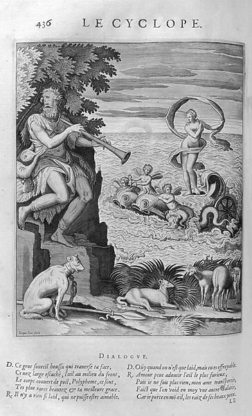 Polyphemus the giant son of Poseidon and Thoosa in Greek mythology