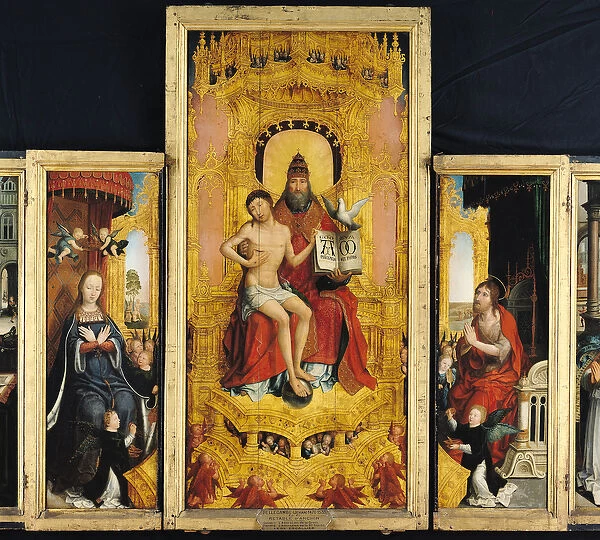 Polyptych of the Glorification of the Holy Trinity, central panel depicting the Trinity