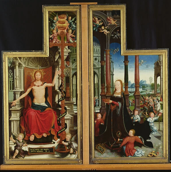 Polyptych of the Glorification of the Holy Trinity, panels depicting Christ Enthroned
