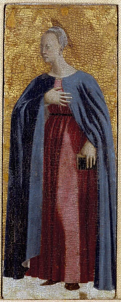 Polyptych of the Misericordia: detail depicting the Virgin of the Annunciation