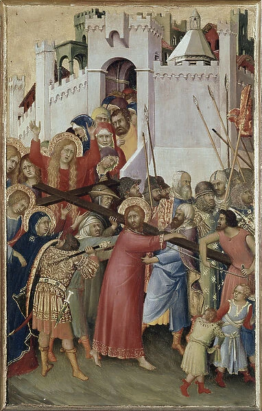 Polyptych Orsini: Christ carrying the cross (oil on panel, ca 1333)