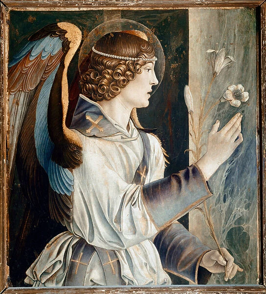 Polyptych of St Vincent Ferrier: Angel of the Annunciation