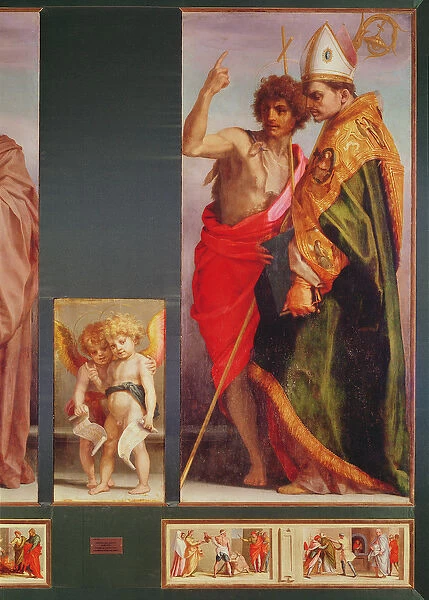 Polyptych from Vallombrosa Abbey, detail of the right hand side showing Saint John the Baptist