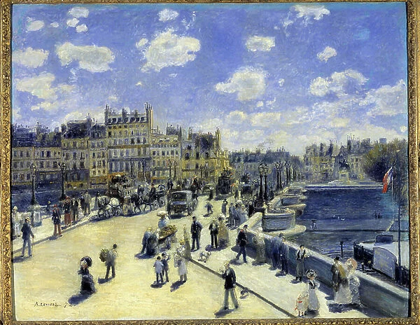 The Pont Neuf in Paris, 1872 (oil on canvas)