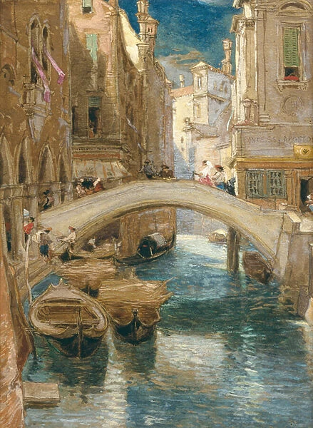 Ponte Santi Apostoli, Venice (pen, pencil and ink)