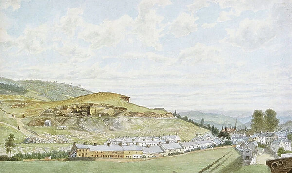 Pontypridd, 1855 (w / c over pencil on paper)