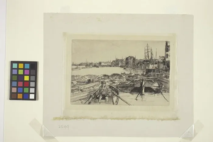 Framed Print : The Pool (etching) Framed Print : The Pool (etching)