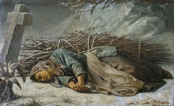 The Poor Woman, 1857 (oil on canvas)