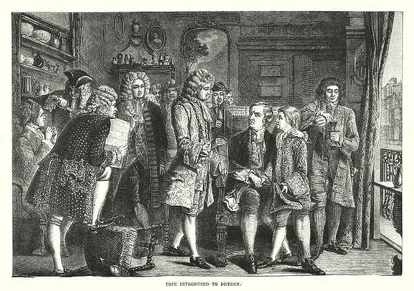 Pope introduced to Dryden (engraving)