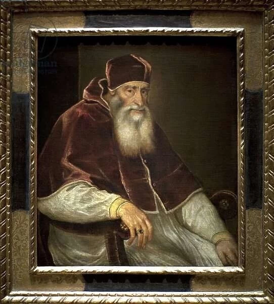 Pope Paul III (Alessandro Farnese, 1468-1549). Elected Pope in 1534)