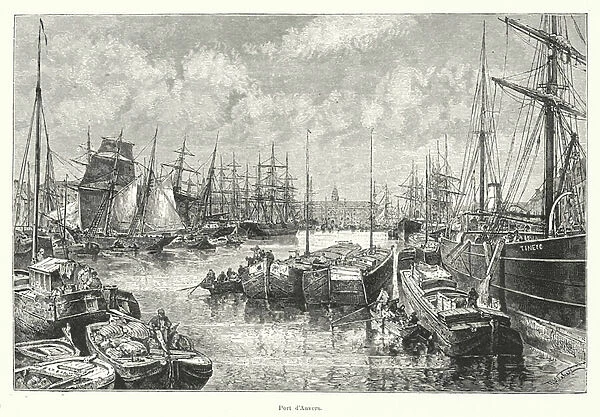 Port d Anvers (engraving)