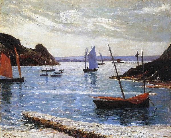 The Port, Island of Brehat, Brittany, 1892 (oil on canvas)