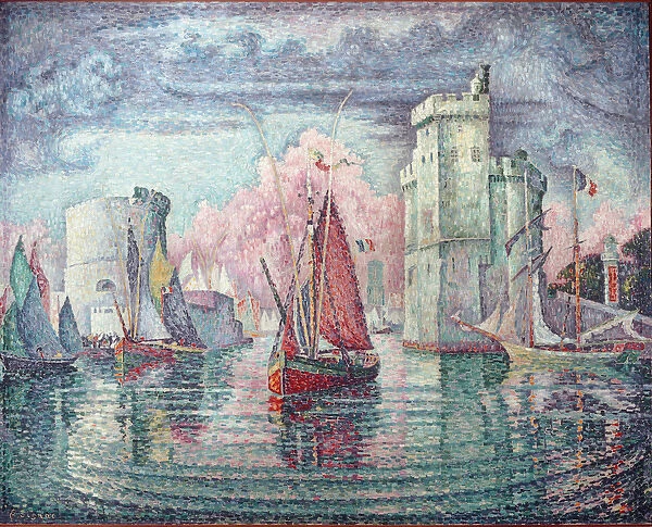 The port of La Rochelle - oil on canvas, 1921