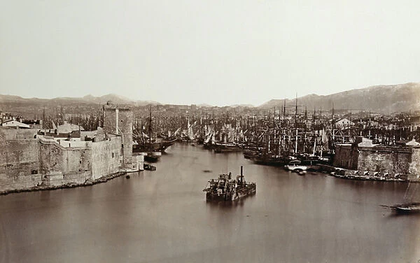 The Port of Marseille, c. 1859 (b  /  w photo)