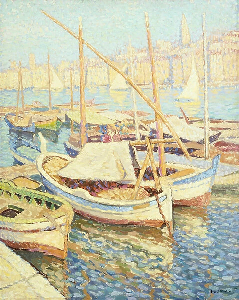 Port of Marseilles (oil on canvas)