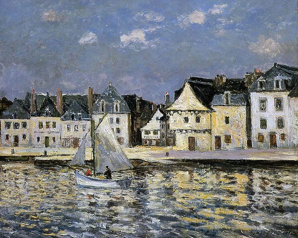 The Port of St. Goustan, Brittany, 1912 (oil on canvas)