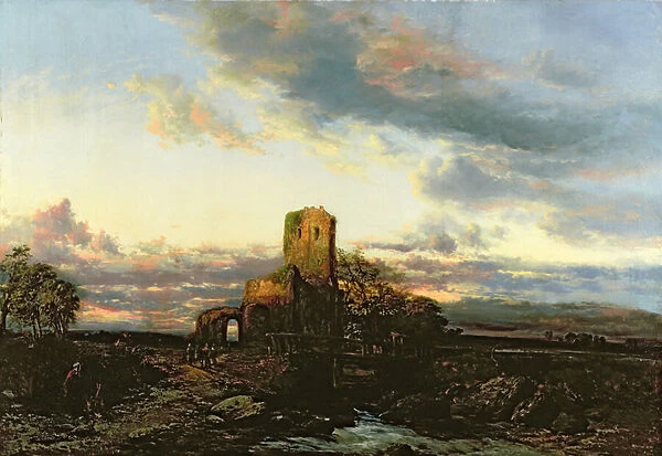 Portchester Castle, 1895 (oil on canvas)
