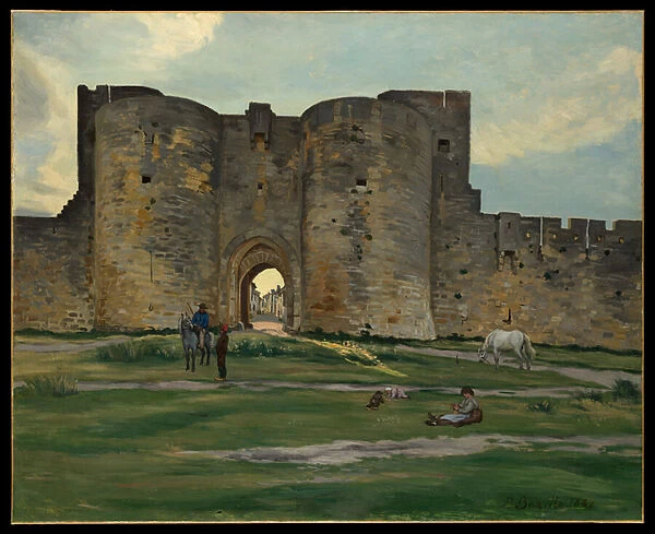 Porte de la Reine at Aigues-Mortes, 1867 (oil on canvas)