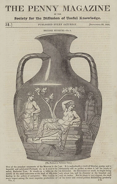 The Portland or Barberini Vase (engraving)