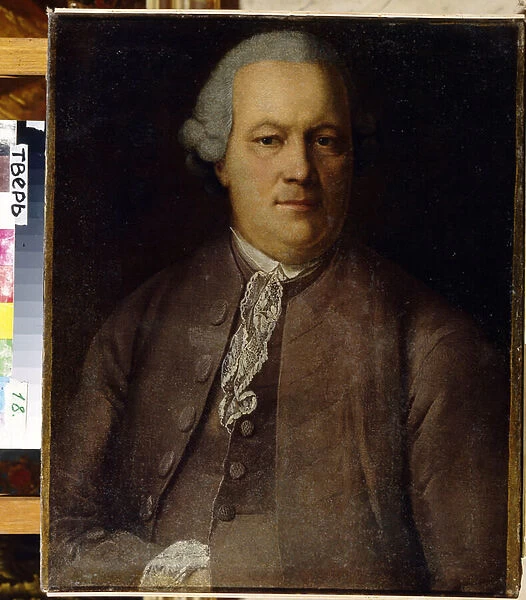 Portrait of A. von Berg par Buchholz, Heinrich (1735-1780), 1772 - Oil on canvas, 63x51 - Regional Art Gallery, Tver