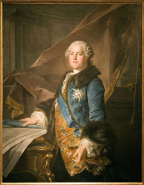 Portrait of Abel Francois Poisson, Marquis de Marigny (1727-1781), Superintendent of the Kings Buildings, Oil Painting on Canvas by Louis Tocque (1696-1772). Photography, KIM Youngtae, Paris, Musee Carnavalet