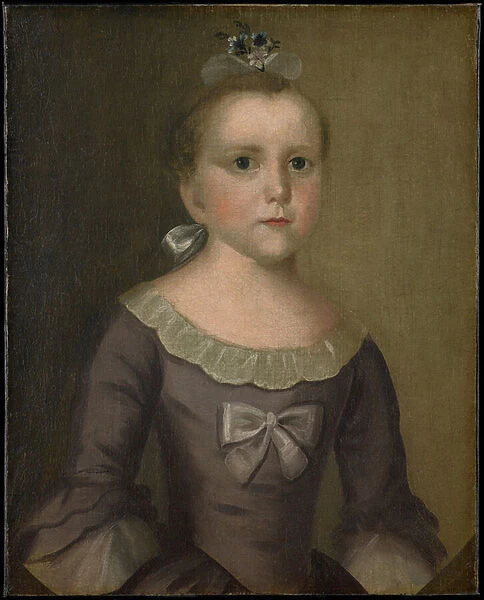 Portrait of Abigail Gowen, 1763 (oil on fabric)