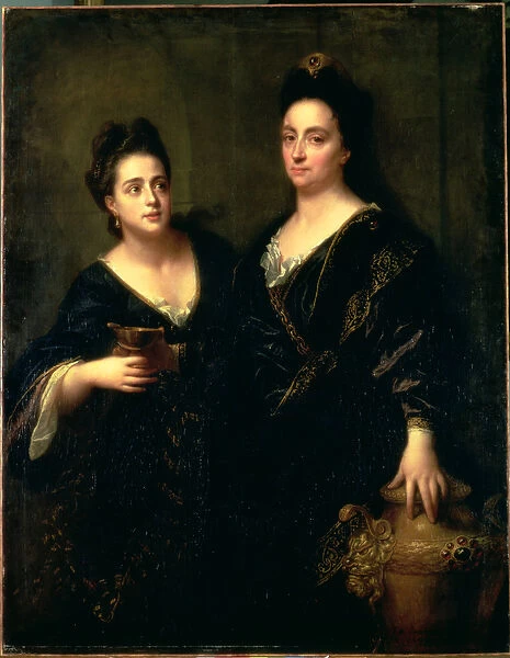Portrait of Two Actresses, 1699