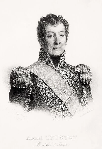 Portrait of Admiral Laurent Truguet, 1836 (litho)