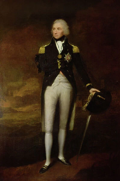 Portrait of Admiral Viscount Nelson (1758-1805) (oil on canvas)
