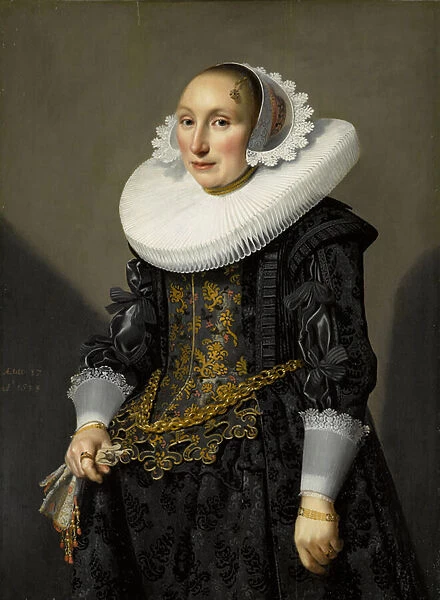 Portrait of Adriana van der Aam, 1633 (oil on panel)