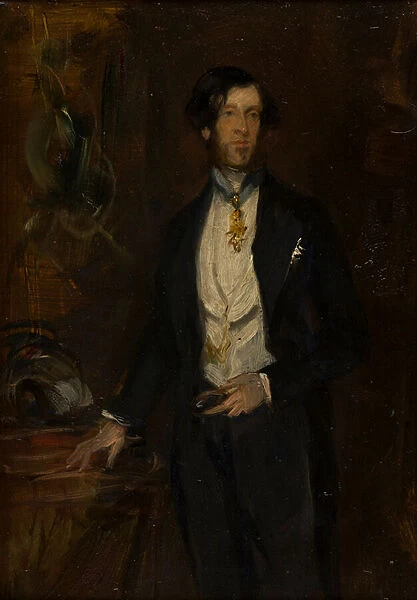 Portrait of Albert, Lord Londesborough (1805-1860), c. 1825-60 (oil on board)