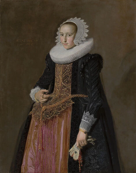 Portrait of Aletta Hanemans, 1625 (oil on canvas)