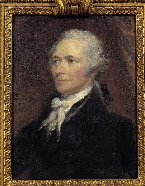 Portrait of Alexander Hamilton (1757-1804) Minister of Finance of the United States