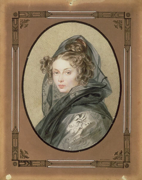 Portrait of Alexandra Grigorievna Muravyova (1804-32), 1825 (w  /  c) (see 74426)