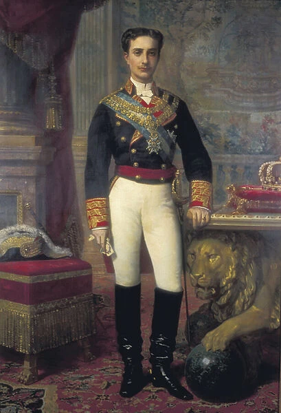 Portrait of Alfonso XII (1857-1885), last third of the 19th century (painting)