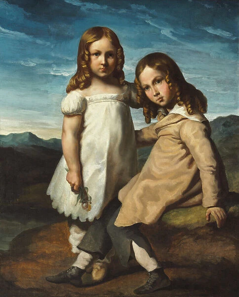 Portrait of Alfred and Elisabeth Dedreux, c. 1818 (oil on canvas)