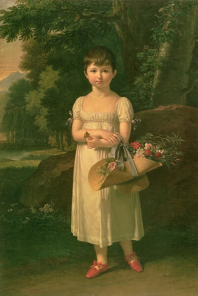 Portrait of Amelia Oginski, 1808 (oil on canvas)