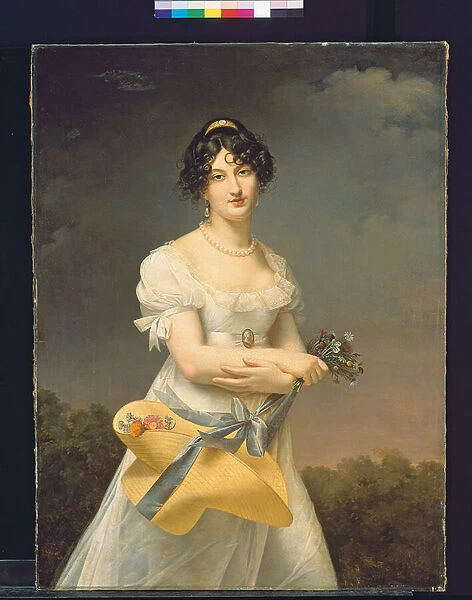 Portrait of Amelie-Justine Laidin de la Bouterie, nee Pontois