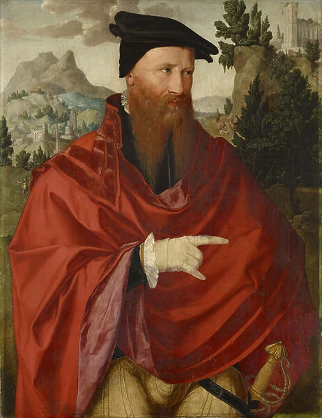 Portrait of the Anabaptist David Joris, c. 1540-45 (oil on oak wood)