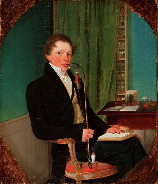 Portrait of the anatomist Henrik Carl Bang Bendz, The artist's brother, 1829 (oil on canvas)