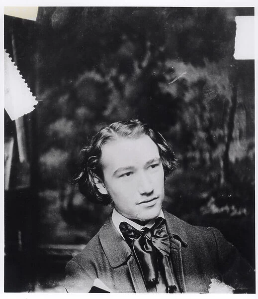 Portrait of Andre Gide (1869-1951) c. 1890 (b  /  w photo)