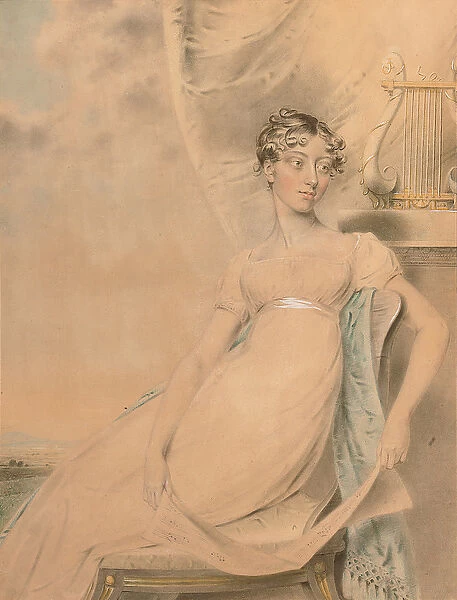 Portrait of Anne Lucy Poulett, Lady Nugent (w  /  c on paper)