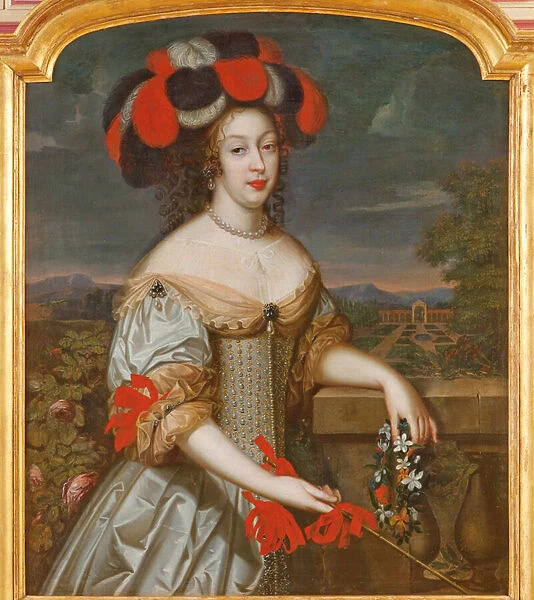 Portrait of Anne Marie Louise d Orleans, called La Grande Mademoiselle (oil on canvas