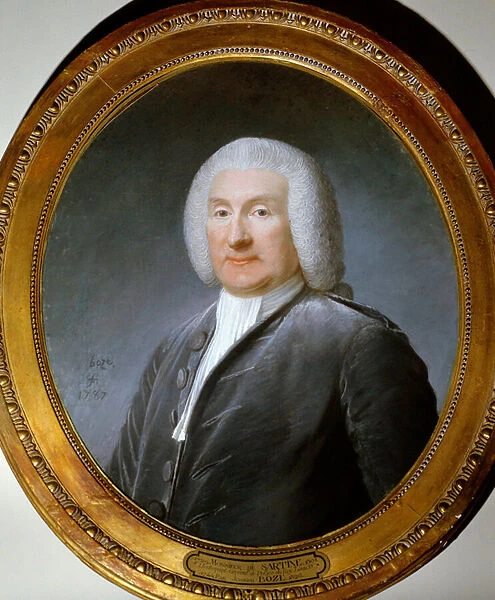 Portrait of Antoine de Sartine (1729-1801) police lieutenant of Louis XV Watercolour