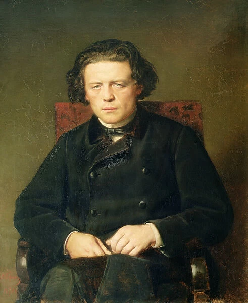 Portrait of Anton Rubinstein (1829-94) 1870 (oil on canvas)