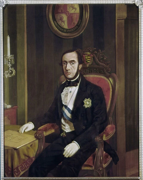 Portrait of Antonio ALCALA GALIANO, (1789-1865), Spanish politician and military writer. Painting by Francisco Javier DE URRUTIA Y GARCHITORENA (? -1869). Cadiz, Historical Museum of San Fernando
